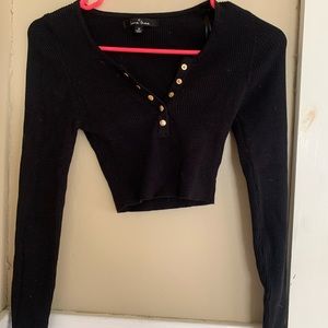 Long sleeve crop